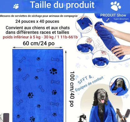 Serviettes pour chiens | Microfibre Ultra 1-3 pcs