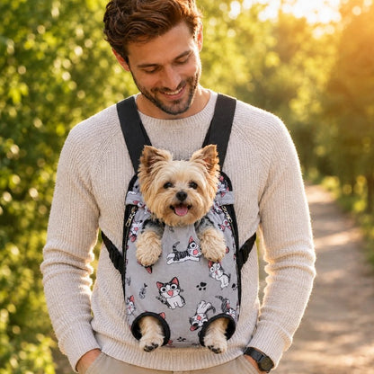 Sac a dos chien gri s