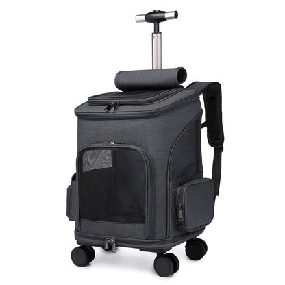 Sac à dos pour chien - Sac à dos sur roulettes - Le Chihuahua Voyageur