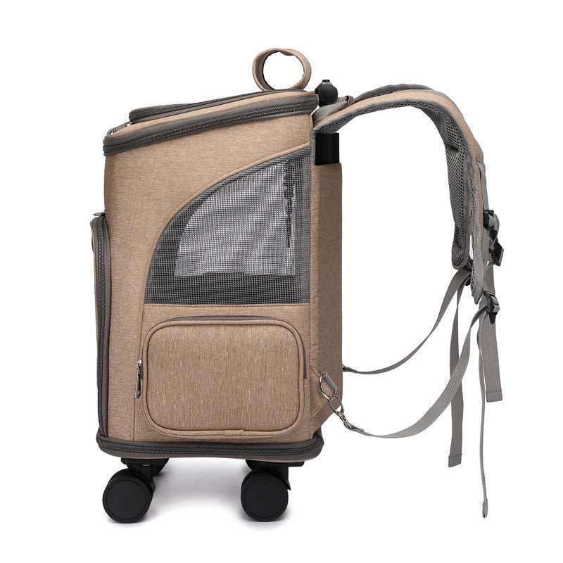 Sac à dos pour chien - Sac à dos sur roulettes - Le Chihuahua Voyageur