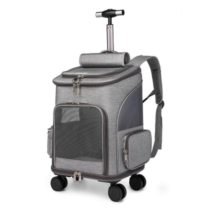 Sac à dos pour chien - Sac à dos sur roulettes - Le Chihuahua Voyageur