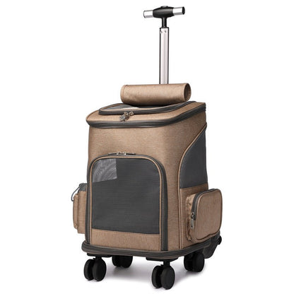 Sac à dos pour chien - Sac à dos sur roulettes - Le Chihuahua Voyageur