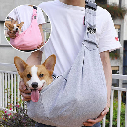 Sac de transport chien - bandoulière mains libres