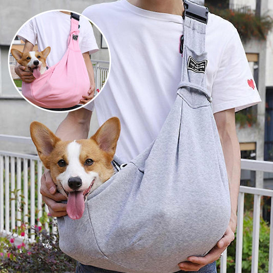 Sac de transport chien - bandoulière mains libres