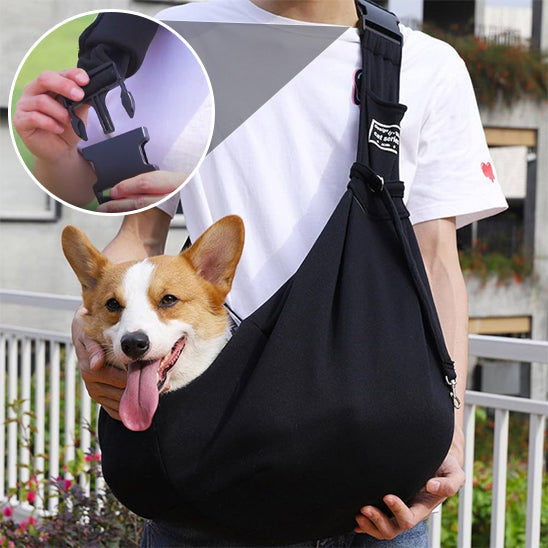 Sac de transport chien - bandoulière mains libres