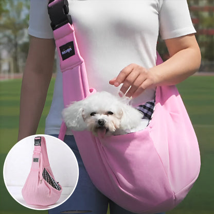 Sac de transport chien - bandoulière mains libres