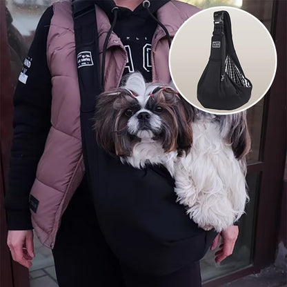 Sac de transport chien - bandoulière mains libres