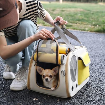 Sac de transport pour Chien KEMORELA jaune chihuahua