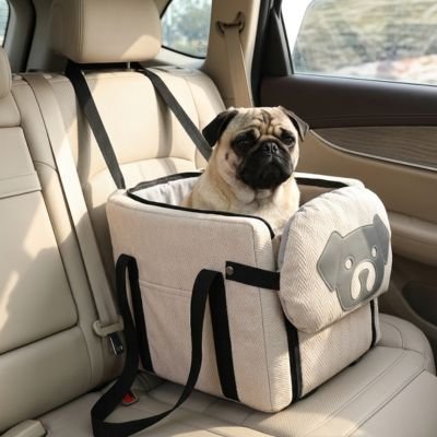 Sac de transport pour Chien ours beige voiture