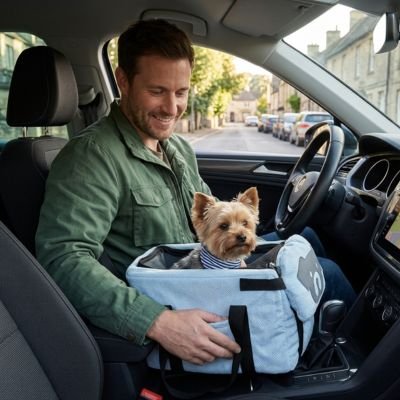 Sac de transport pour Chien ours bleu
