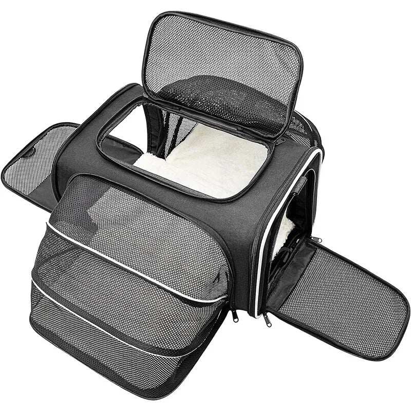 Sac pour transporter chien - Fashionable Expandable Satchel - Le Chihuahua Voyageur