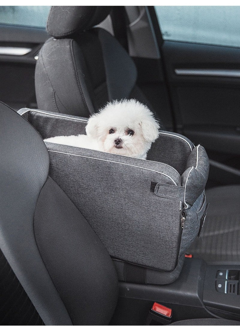 Siège auto pour chien - Console centrale - Le Chihuahua Voyageur