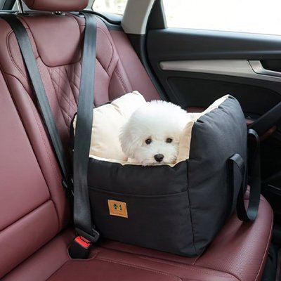 Siege auto pour chien noir