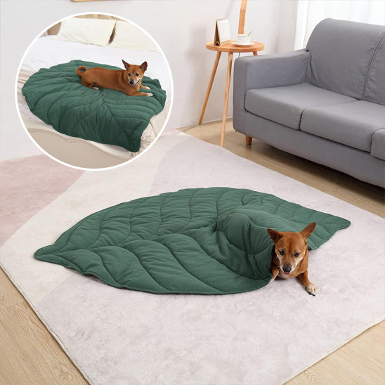 Tapis pour chien-Tropicale feuille