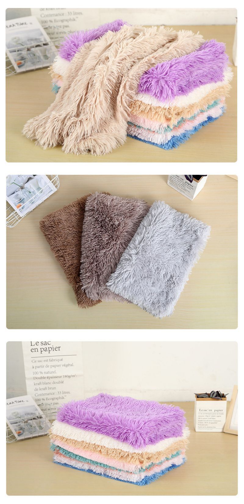 Tapis pour chien - Tapis en peluche pour animaux de compagnie - Le Chihuahua Voyageur